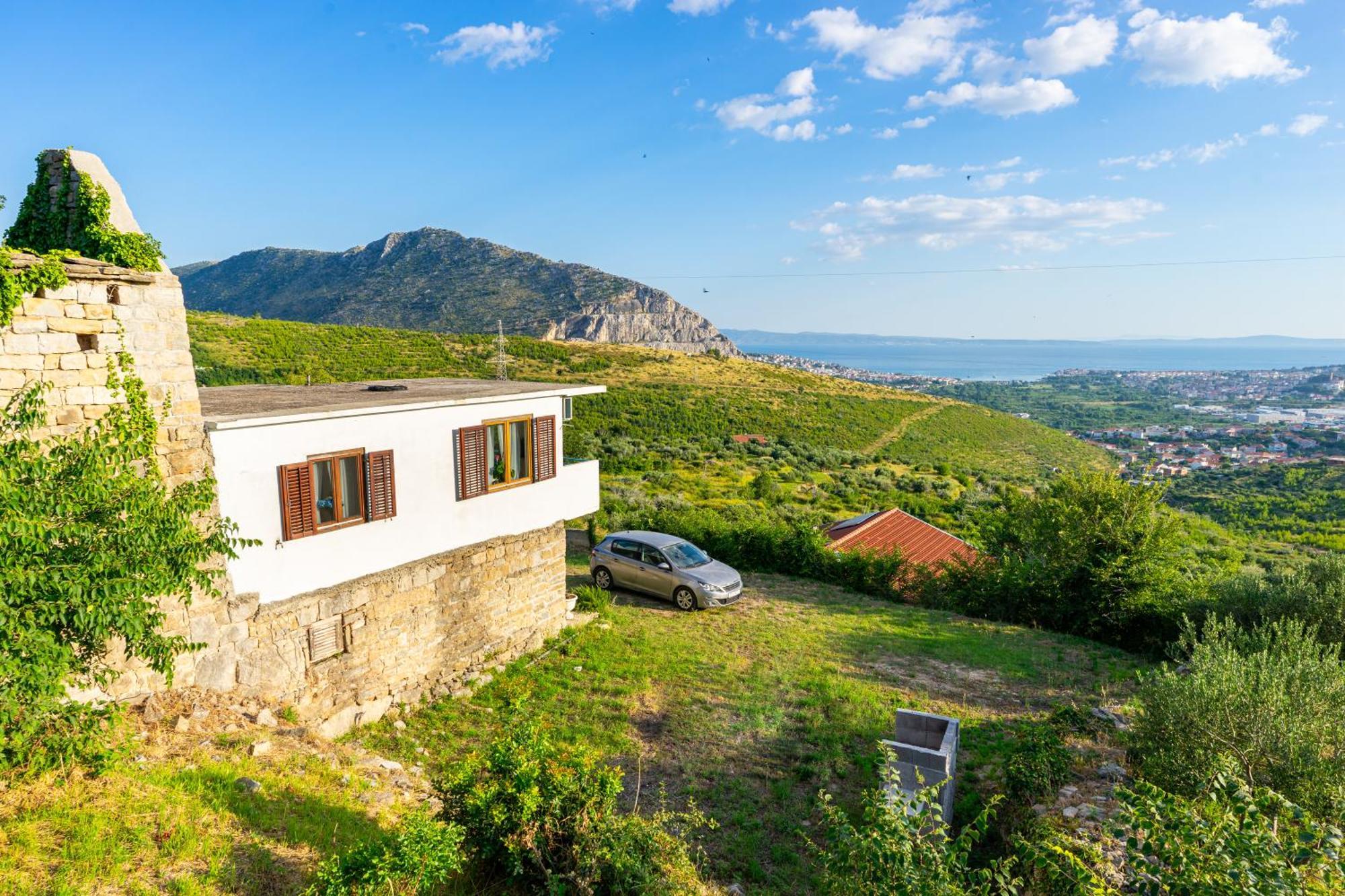 Olive Garden House In Zrnovnica With A View & Bbq Villa ภายนอก รูปภาพ