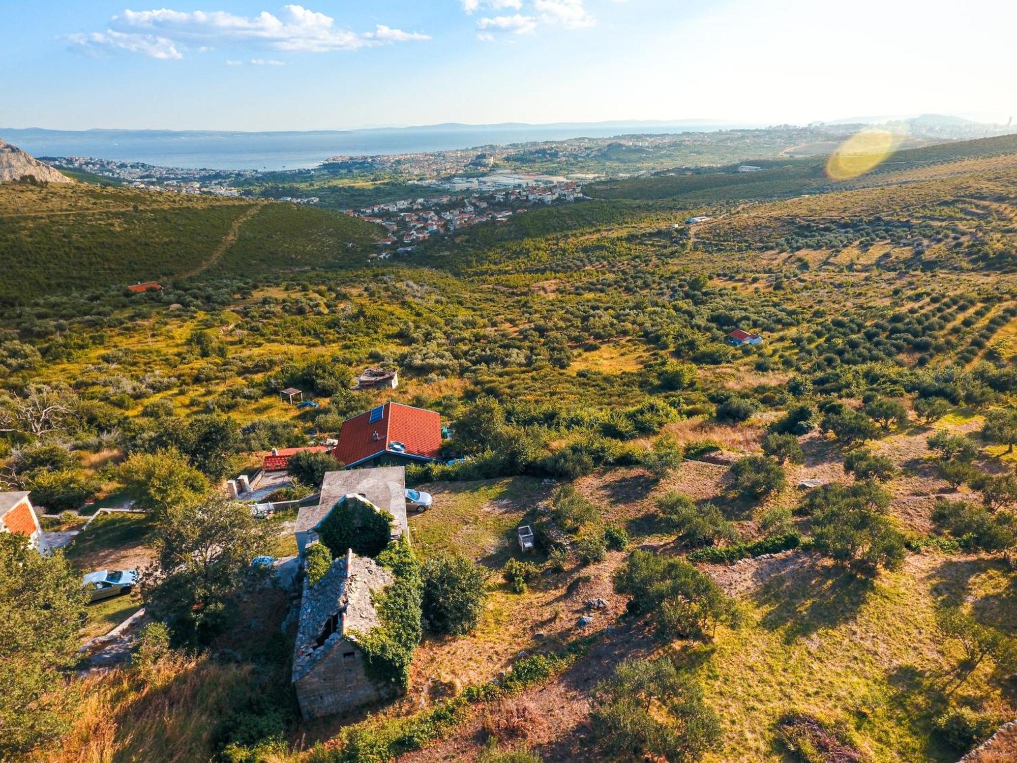 Olive Garden House In Zrnovnica With A View & Bbq Villa ภายนอก รูปภาพ