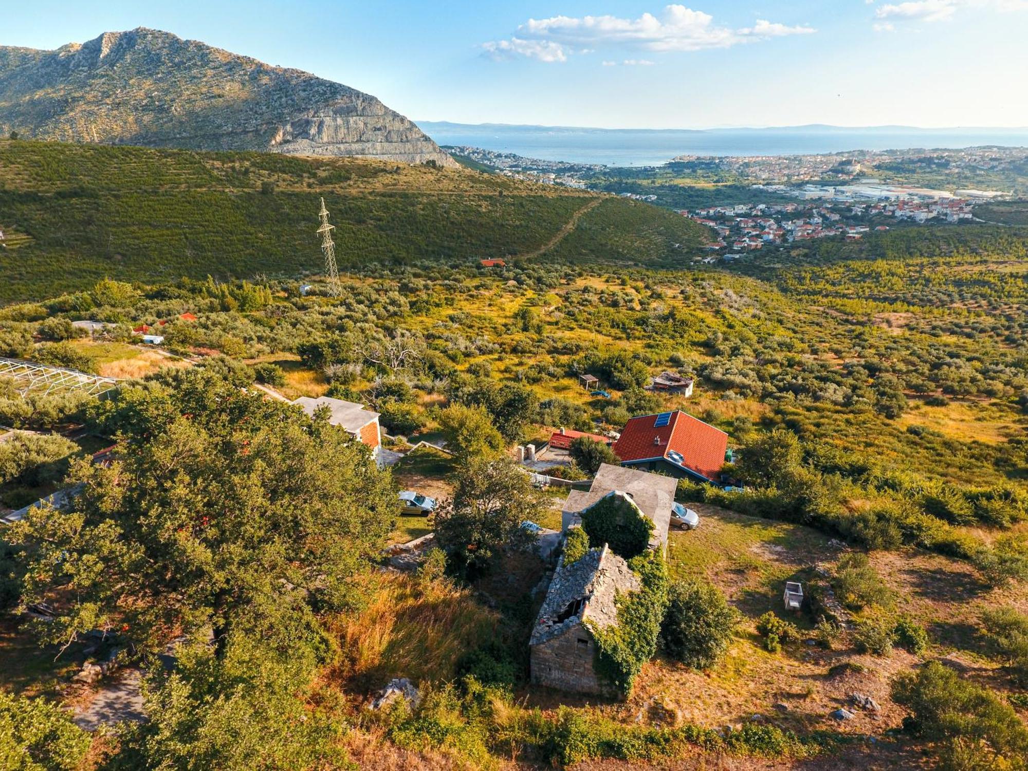 Olive Garden House In Zrnovnica With A View & Bbq Villa ภายนอก รูปภาพ